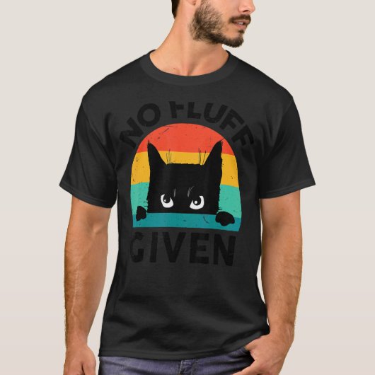 黒猫Tシャツ毛羽なしキッ与えト愛人ギフト Tシャツ (正面)