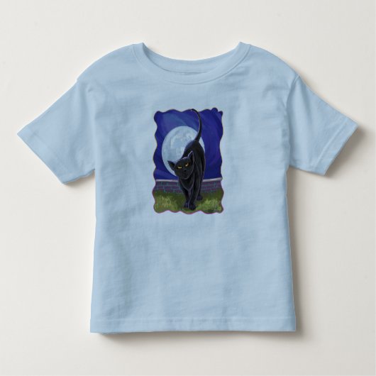 黒猫Tシャツ トドラーTシャツ (正面)