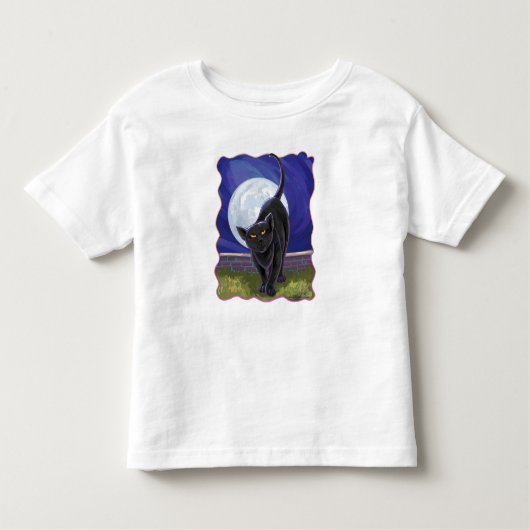 黒猫Tシャツ トドラーTシャツ (正面)