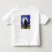 黒猫Tシャツ トドラーTシャツ (裏面)