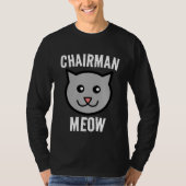 黒猫Tシャツ・Meow会長 Tシャツ (正面)