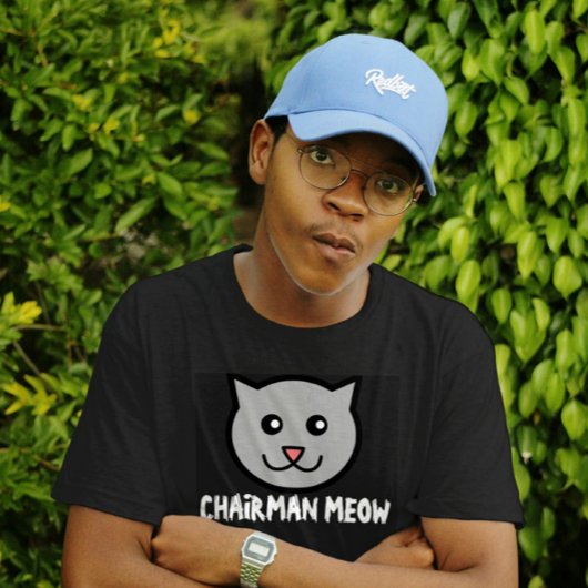 黒猫Tシャツ・Meow会長 Tシャツ