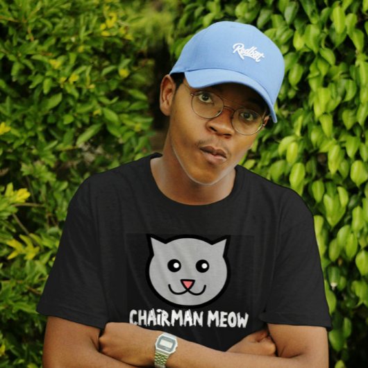 黒猫Tシャツ・Meow会長 Tシャツ