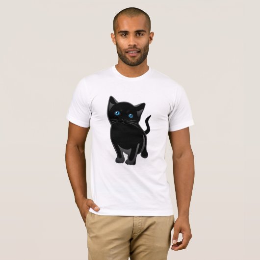黒猫Tシャツ Tシャツ (正面フル)