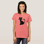 黒猫Tシャツ Tシャツ (正面フル)