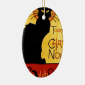 黒猫Vintage Tourneee du Chat Noir、Theophile セラミックオーナメント (右)
