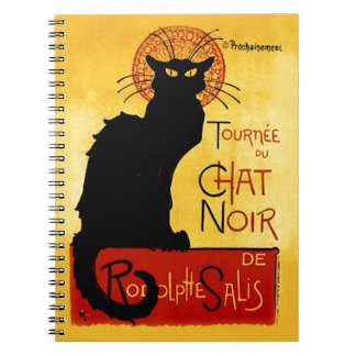 黒猫Vintage Tourneee du Chat Noir、Theophile ノートブック