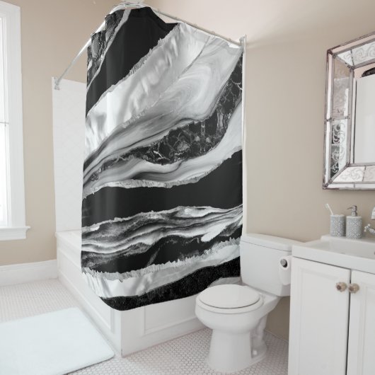 黒玉と真珠の母 シャワーカーテン (インサイチュ)