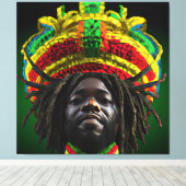 黒王メラニンマンブラーマンソンボーイプリンス キャンバスプリント (インサイチュ (ウッドフロア))