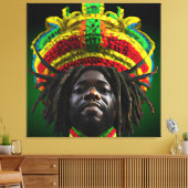 黒王メラニンマンブラーマンソンボーイプリンス キャンバスプリント (インサイチュ (リビング))