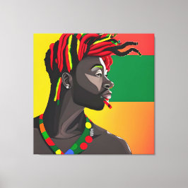 黒王メラニンマンブラーマンソンボーイプリンス キャンバスプリント