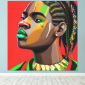 黒王メラニンマンブラーマンソンボーイプリンス キャンバスプリント (インサイチュ (ウッドフロア))