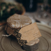 黒王室のダマスクウェディングRSVP 出欠カード