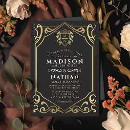 黒王室の中世ファンタジーモノグラ結婚ム 招待状