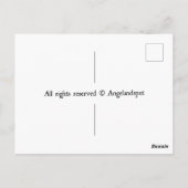 黒王室の猫 ポストカード (裏面)