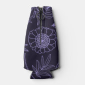 黒王室の色牡丹の梅 ボトルクーラー (裏面)