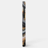 黒珊瑚ピンクホワイトゴールド大理石アート柄 Case-Mate iPhoneケース (裏面/左)