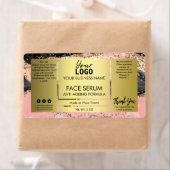 黒瑪瑙金ゴールドグリッター顔血清 ラベル (インサイチュ)