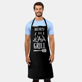 黒生まれ焼きBBQエプロンにおもしろい エプロン