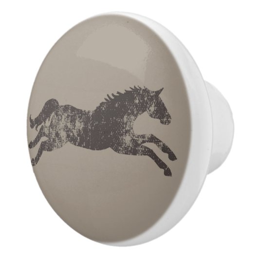 黒男らしとタンクラシック騎馬馬 セラミックノブ (右)