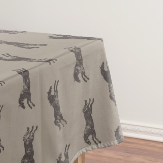 黒男らしとタンクラシック騎馬馬 テーブルクロス (インサイチュ)