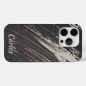 黒男らしとベモダンージ絵を描ュ画 Case-Mate iPhoneケース (裏面 (横))