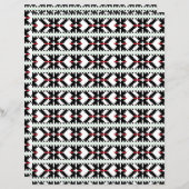 黒男らし白ラトビアの部族フォークアート (正面/裏面)