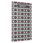 黒男らし白ラトビアの部族フォークアート クリップボード (右)