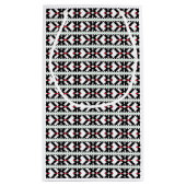 黒男らし白ラトビアの部族フォークアート スモールペーパーバッグ (裏面)