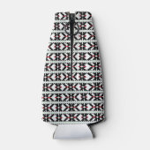 黒男らし白ラトビアの部族フォークアート ボトルクーラー (裏面)