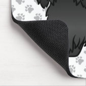 黒番ハバナかわいい漫画の犬イラストレーション マウスパッド (コーナー)