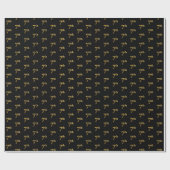 黒番フェイク金ゴールド7位(7位)イベント ラッピングペーパー (フラット)