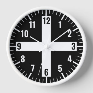 黒番ユニーク号と白番 壁時計