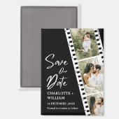 黒番救Date Photo Booth 結婚's マグネット (正面/裏面)