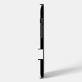 黒番秋ストライプのモノグラム Case-Mate iPhoneケース (裏面 / 左)