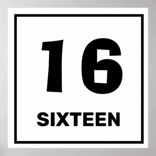 黒番16番ポスター ポスター (正面)