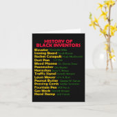 黒発明者の歴史黒人歴史月間プロ カード (黄色い花)