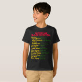 黒発明者の歴史黒人歴史月間プロ Tシャツ (正面フル)