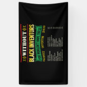 黒発明者の歴史黒人歴史月間 横断幕 (縦)