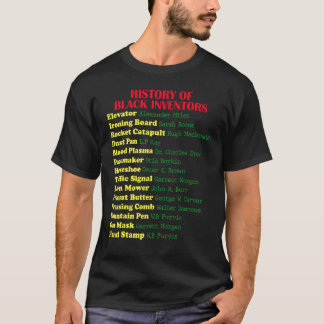 黒発明者の歴史黒人歴史月間 Tシャツ