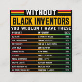 黒発明者忘れの歴史黒史 スクエア名刺 (裏面)