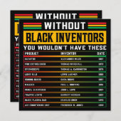 黒発明者忘れの歴史黒史 招待状 (正面/裏面)