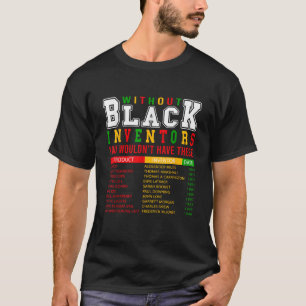 黒発明者忘れの歴史黒史 Tシャツ