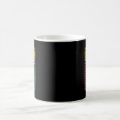 黒発明者忘れの黒史の月の コーヒーマグカップ (中央)