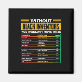 黒発明者忘れの黒史の月の マグネット (正面)