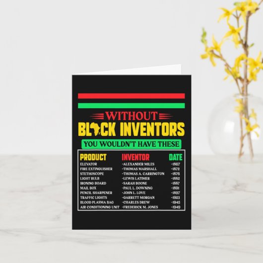 黒発明者忘れの黒史の月5 カード (黄色い花)