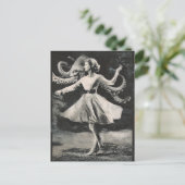 黒白とタコの踊り ポストカード (スタンド正面)