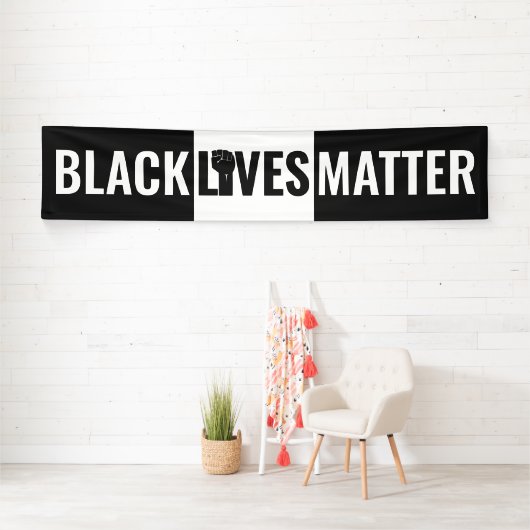 黒白と黒の生命体を育て 横断幕 (インサイチュ)