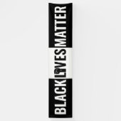 黒白と黒の生命体を育て 横断幕 (縦)