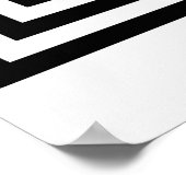 黒白のクレタン迷路 ポスター (角)